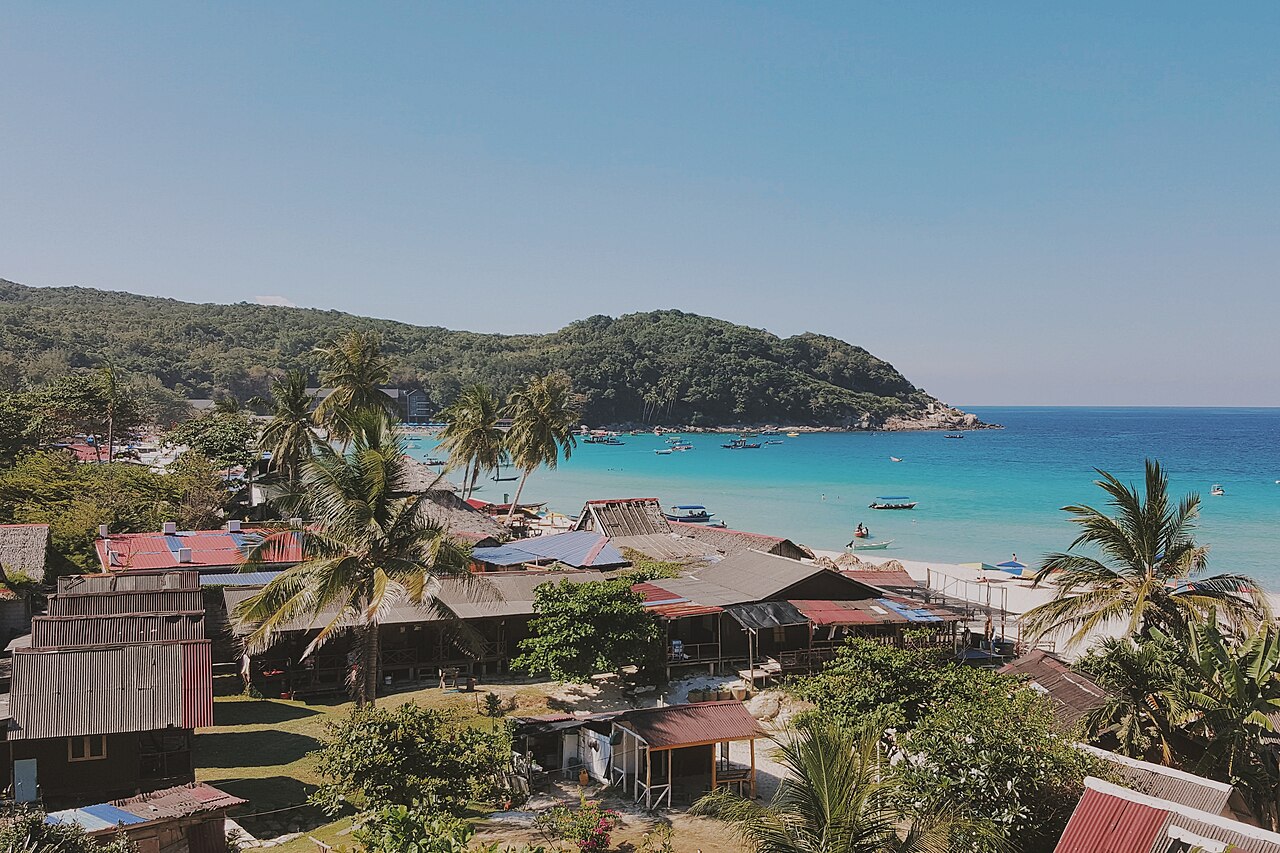 Crystal clear water and coral reef at the Perhentian Islands Malaysia