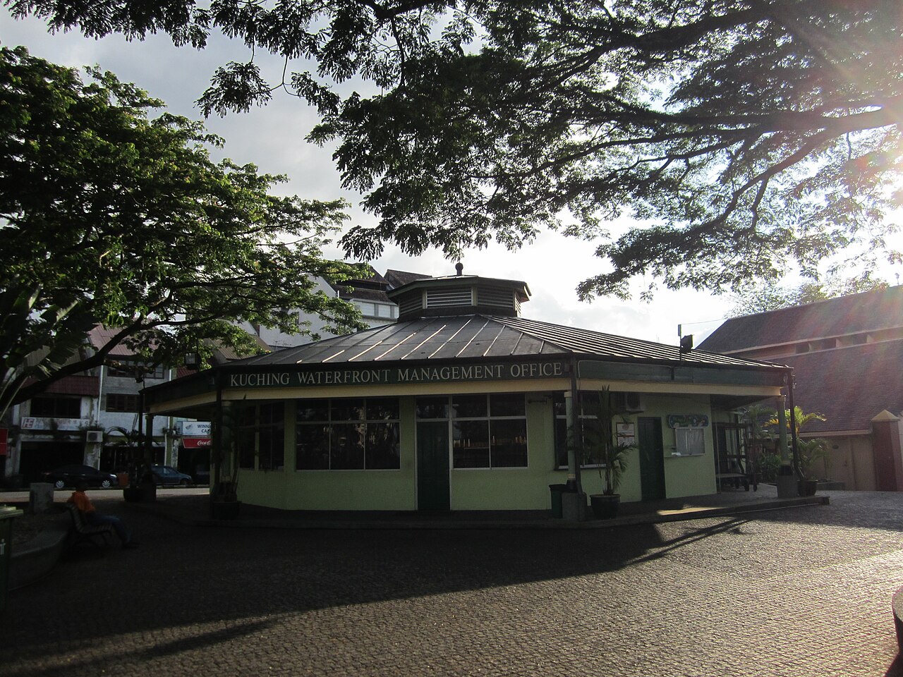 Kuching waterfront in Sarawak, Borneo, Malaysia
