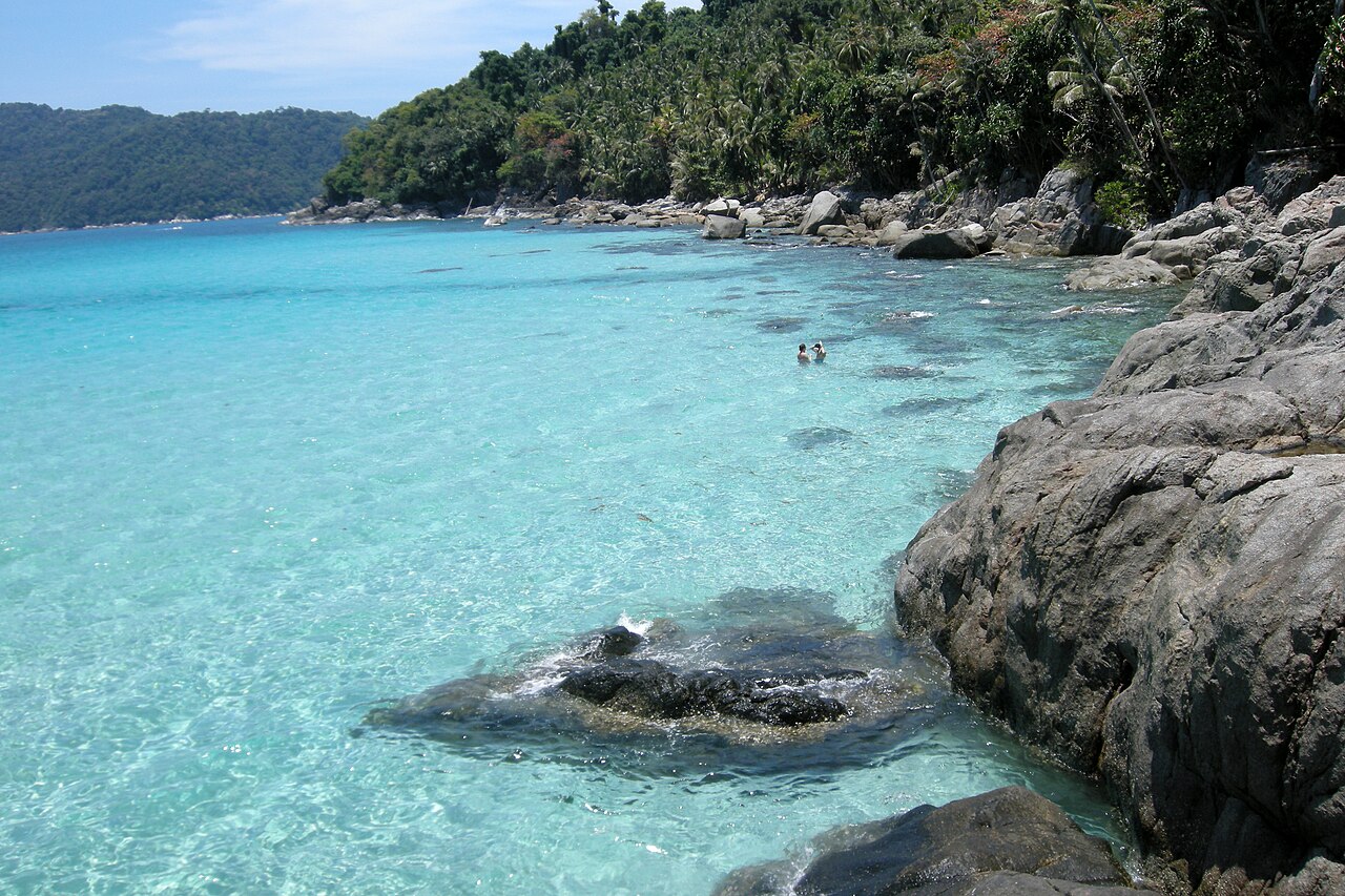Clear turquoise water off Perhentian Kecil island