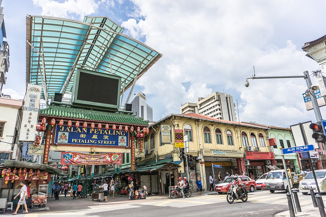 The covered arcade of Petaling Street market in Kuala Lumpur's Chinatown